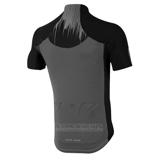 2017 Fahrradbekleidung Pearl Izumi Shwarz und Grau Trikot Kurzarm und Tragerhose